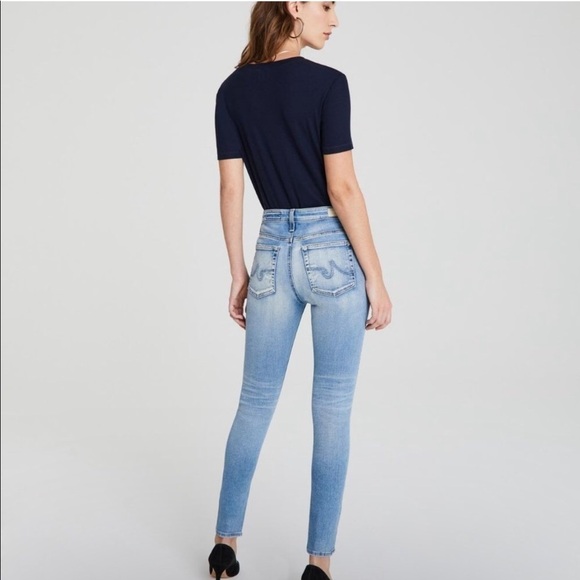 AG Adriano Goldschmied Farrah Skinny Ankle raw hem jeans - Picture 3 of 10
